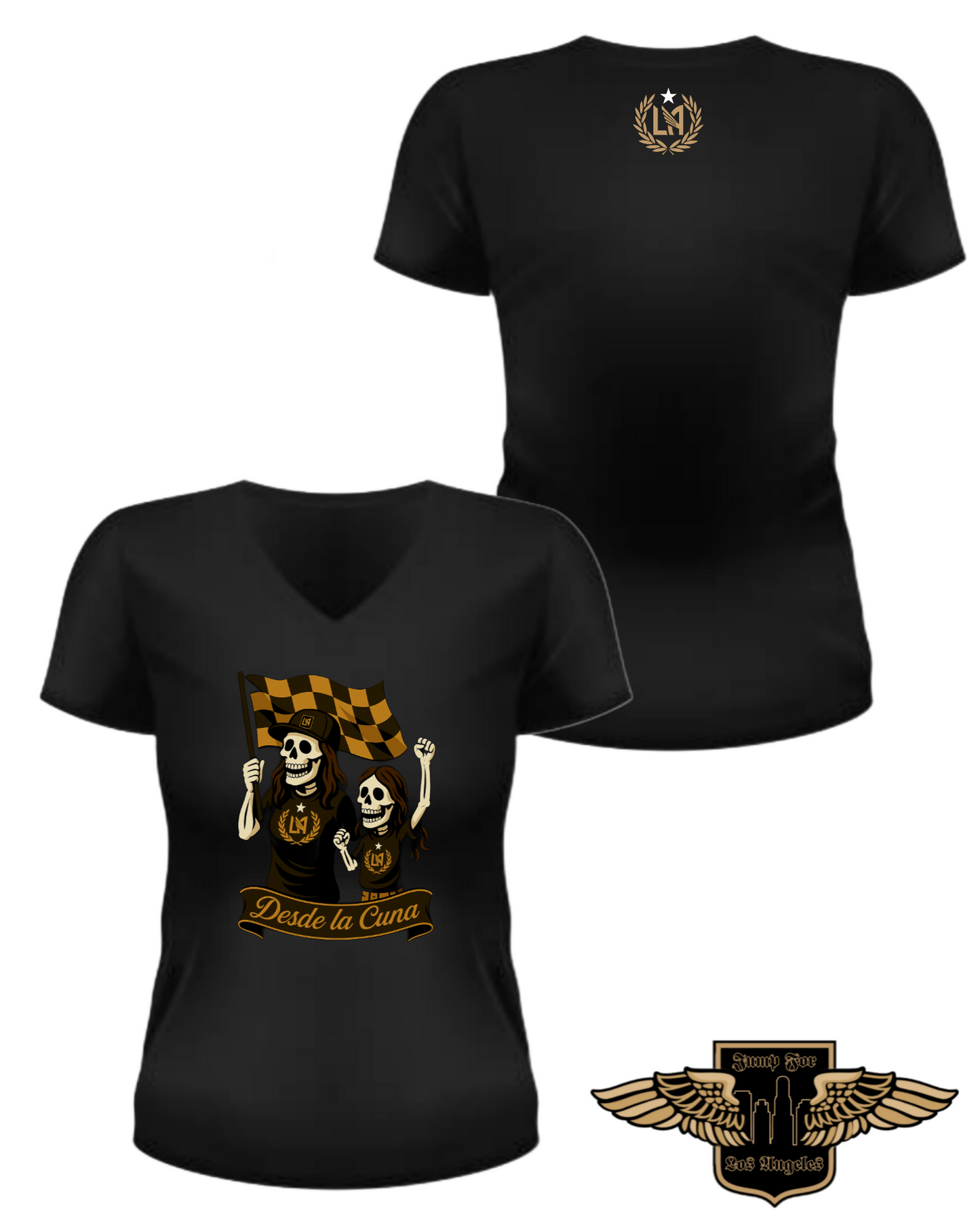 Desde La Cuna Mom Daughter V-Neck Tee