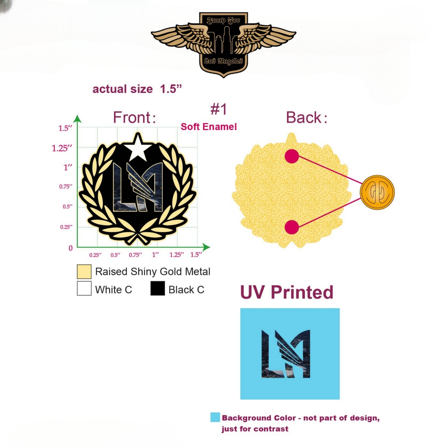 LA Supporter Crest Pin