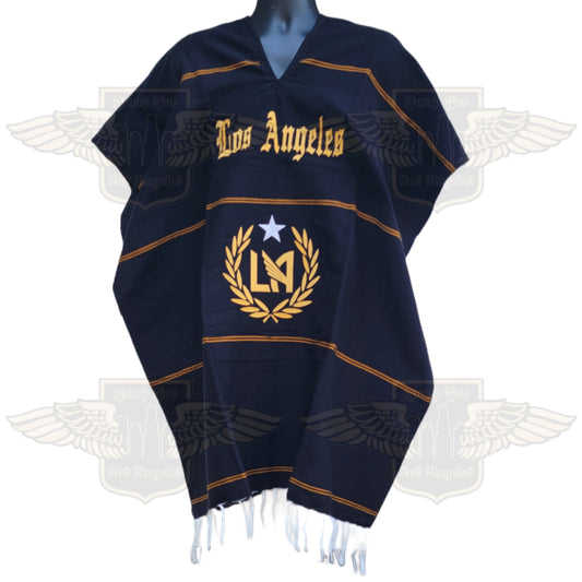 LA Supporter Embroidered Poncho