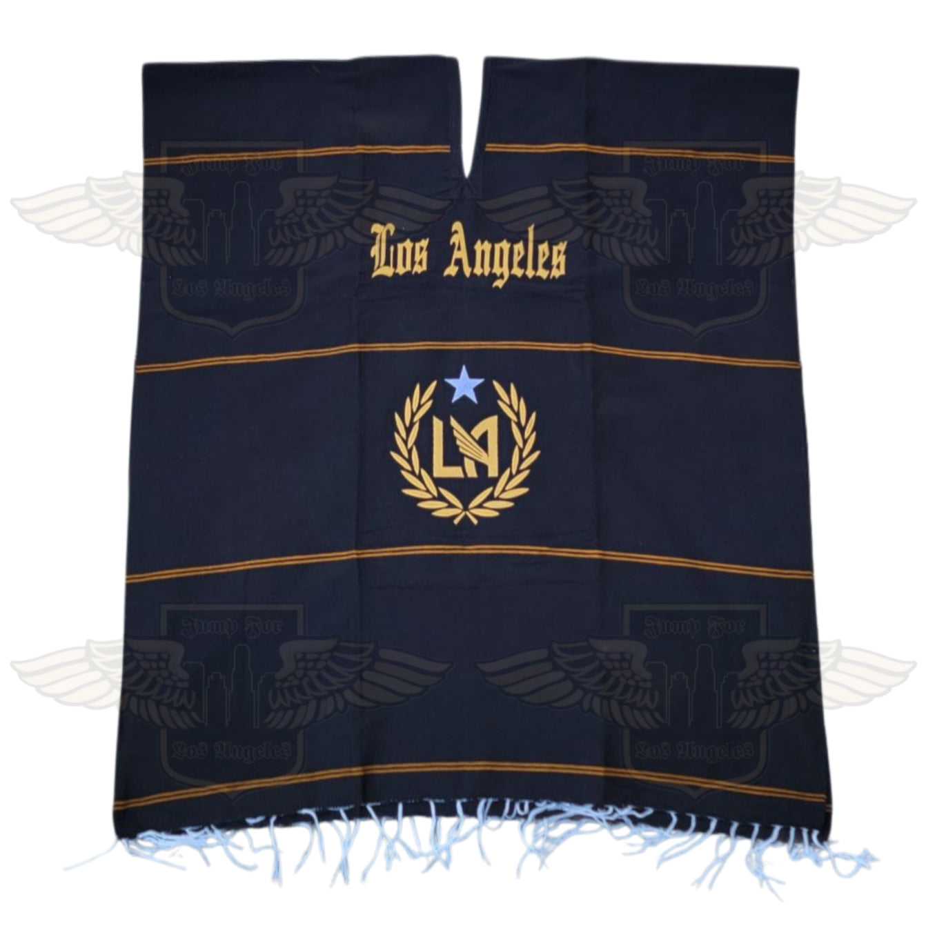 LA Supporter Embroidered Poncho