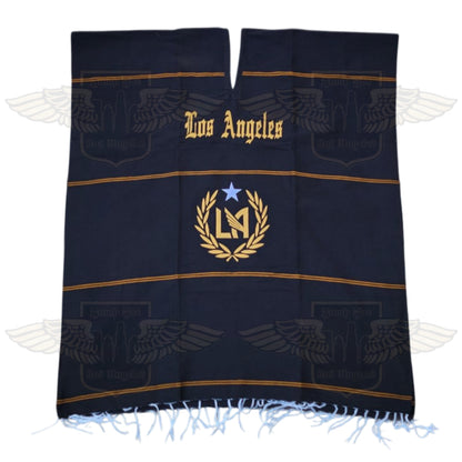 LA Supporter Embroidered Poncho