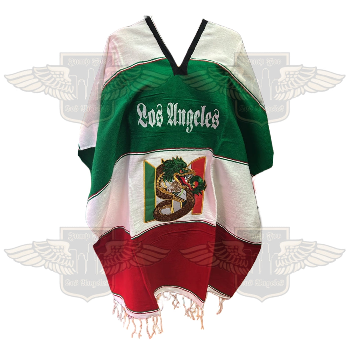 LA Quetzalcóatl Embroidered Poncho