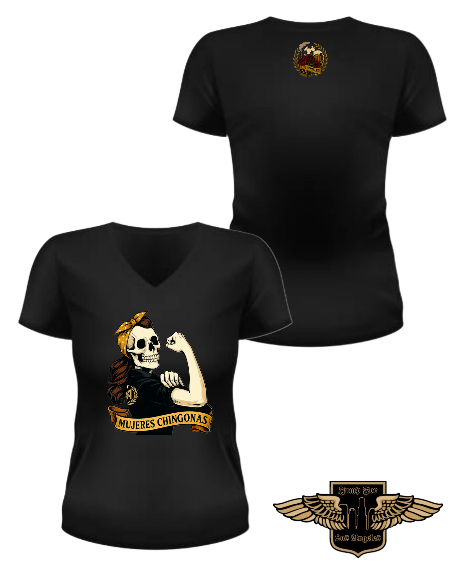 Mujeres Chingonas V-Neck Tee